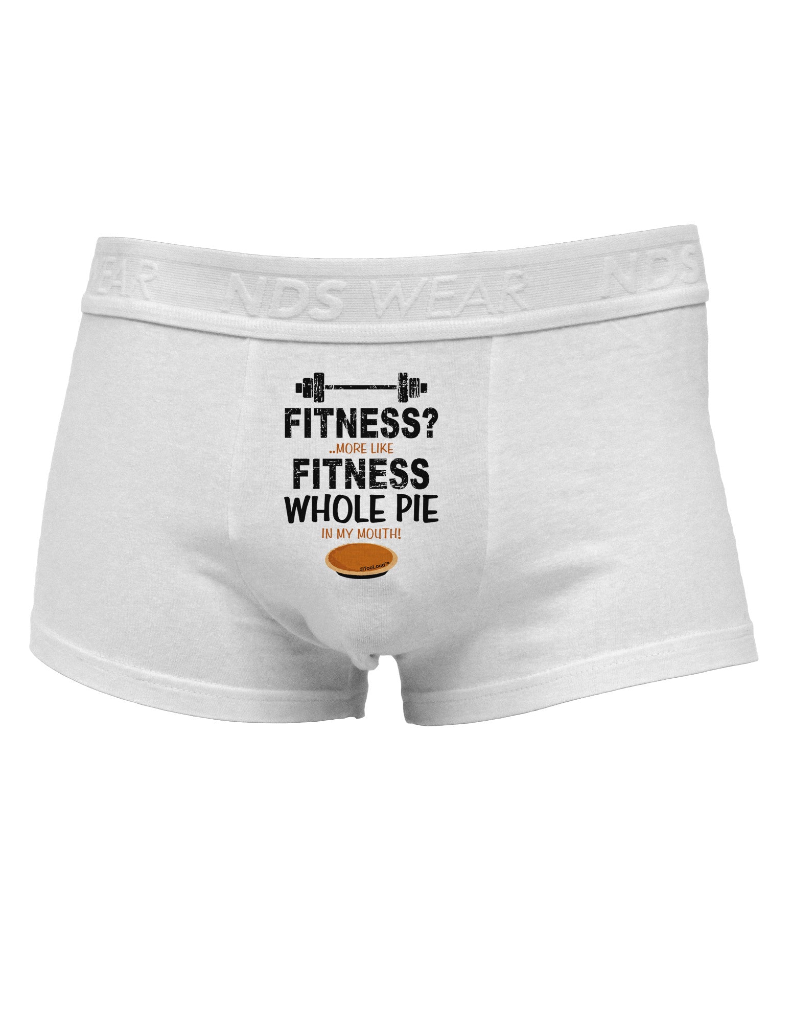 Fitness Whole Pie Mens Cotton Trunk Underwear-Men's Trunk Underwear-NDS Wear-White-Small-Davson Sales