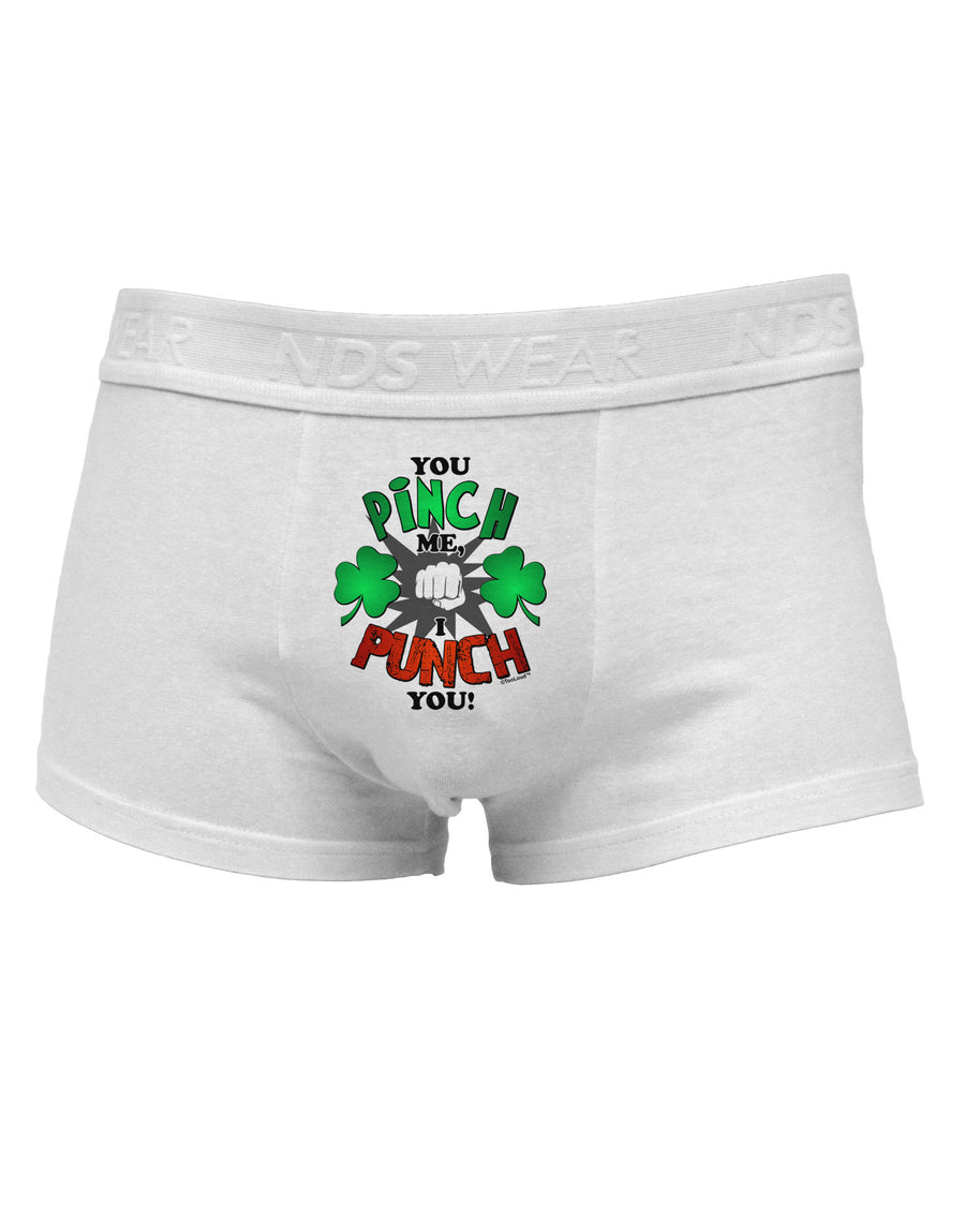 TooLoud You Pinch Me I Punch You Mens Cotton Trunk Underwear-Men's Trunk Underwear-NDS Wear-White-Small-Davson Sales