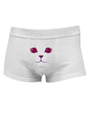 Heart Kitten Mens Cotton Trunk Underwear by NDS Wear-Men's Trunk Underwear-NDS Wear-White-Small-Davson Sales