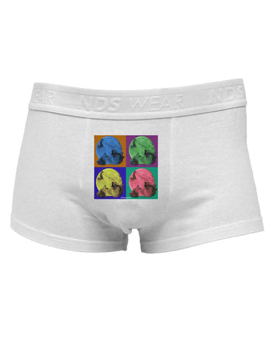 Three Wolves Howling - Pop-Art #2Mens Cotton Trunk Underwear by TooLoud-Men's Trunk Underwear-NDS Wear-White-Small-Davson Sales