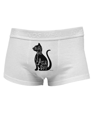 Every Day Is Caturday Cat SilhouetteMens Cotton Trunk Underwear by TooLoud-Men's Trunk Underwear-NDS Wear-White-Small-Davson Sales