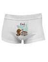 God put Angels on Earth and called them Cowboys Mens Cotton Trunk Underwear-Men's Trunk Underwear-NDS Wear-White-Small-Davson Sales