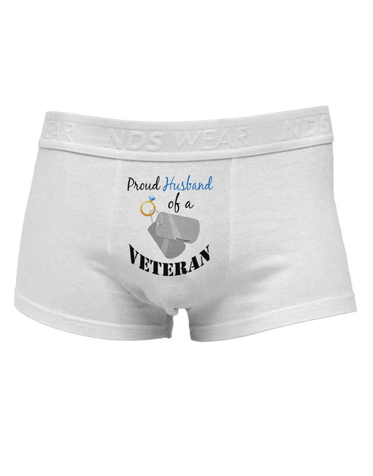 Husband of Veteran Mens Cotton Trunk Underwear-Men's Trunk Underwear-NDS Wear-White-Small-Davson Sales
