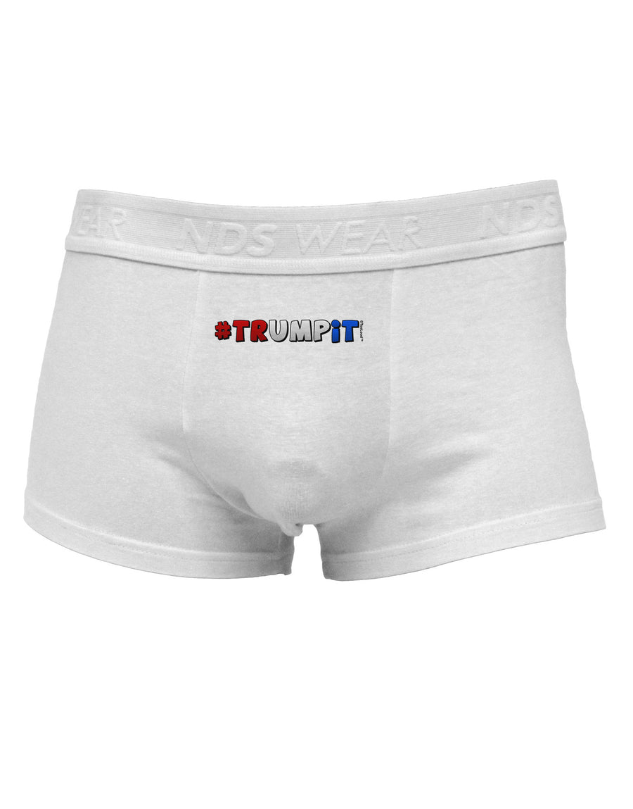 Hashtag Trumpit Mens Cotton Trunk Underwear-Men's Trunk Underwear-NDS Wear-White-Small-Davson Sales