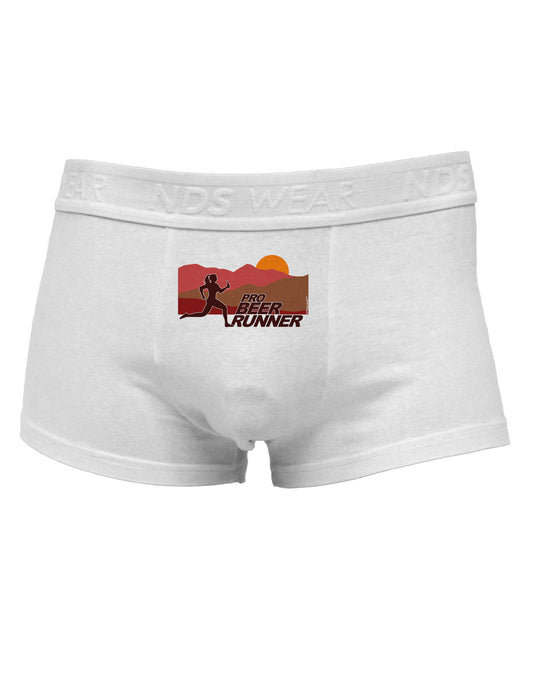 Pro Beer Runner Woman Mens Cotton Trunk Underwear-Men's Trunk Underwear-NDS Wear-White-Small-Davson Sales