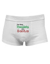 Naughty For Santa Mens Cotton Trunk Underwear-Men's Trunk Underwear-NDS Wear-White-Small-Davson Sales