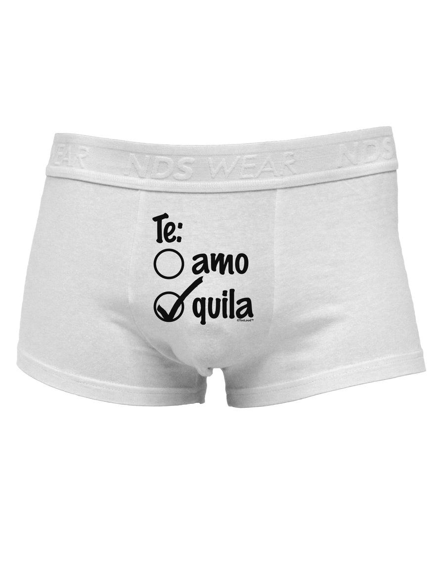 Tequila Checkmark Design Mens Cotton Trunk Underwear by TooLoud-Men's Trunk Underwear-NDS Wear-White-Small-Davson Sales