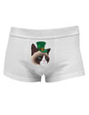 Leprechaun Disgruntled Cat Mens Cotton Trunk Underwear-Men's Trunk Underwear-NDS Wear-White-Small-Davson Sales