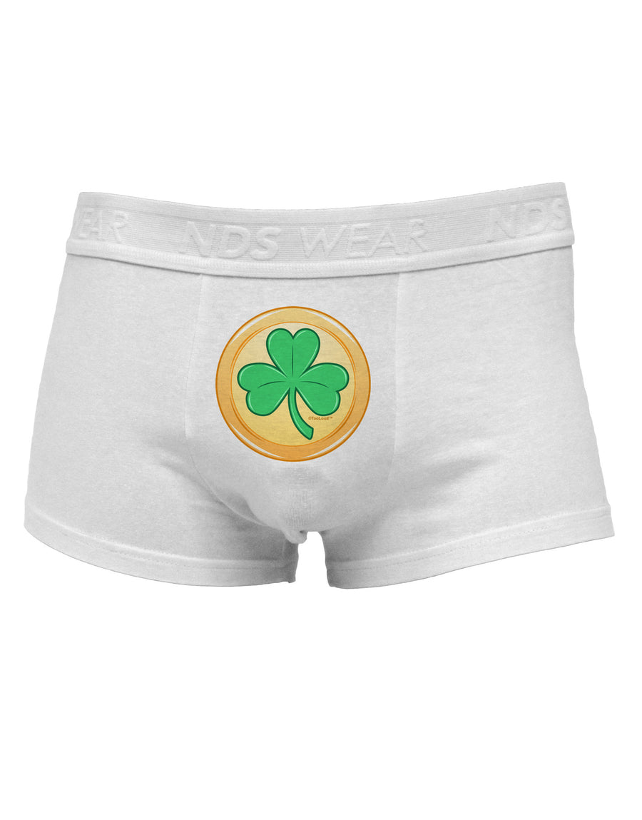 Shamrock Button Vector Design Mens Cotton Trunk Underwear by TooLoud-Men's Trunk Underwear-NDS Wear-White-Small-Davson Sales