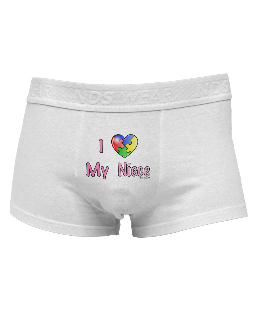 I Heart My Niece - Autism Awareness Mens Cotton Trunk Underwear by TooLoud-Men's Trunk Underwear-NDS Wear-White-Small-Davson Sales