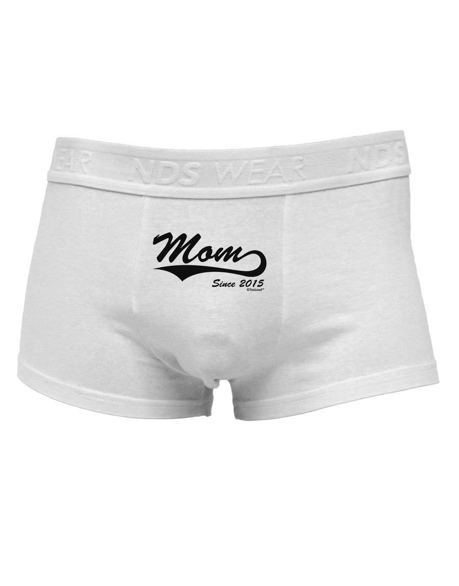 Mom Since (Your Year Personalized) Design Mens Cotton Trunk Underwear by TooLoud-Men's Trunk Underwear-NDS Wear-White-Small-Davson Sales