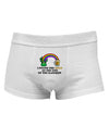 End Of The Rainbow Text Mens Cotton Trunk Underwear-Men's Trunk Underwear-NDS Wear-White-Small-Davson Sales