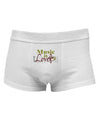 Music Is Love Mens Cotton Trunk Underwear-Men's Trunk Underwear-NDS Wear-White-Small-Davson Sales