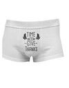Time to Give Thanks Mens Cotton Trunk Underwear-Men's Trunk Underwear-NDS Wear-White-Small-Davson Sales