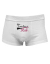 Drive Stick Pink Mens Cotton Trunk Underwear-Men's Trunk Underwear-NDS Wear-White-Small-Davson Sales