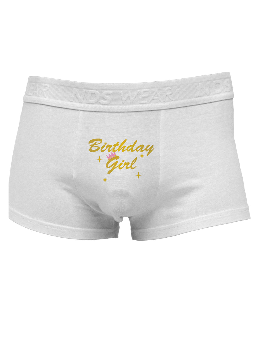 Birthday Girl Text Mens Cotton Trunk Underwear by TooLoud-Men's Trunk Underwear-NDS Wear-White-Small-Davson Sales