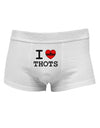 I Love Heart THOTS Mens Cotton Trunk Underwear-Men's Trunk Underwear-NDS Wear-White-Small-Davson Sales