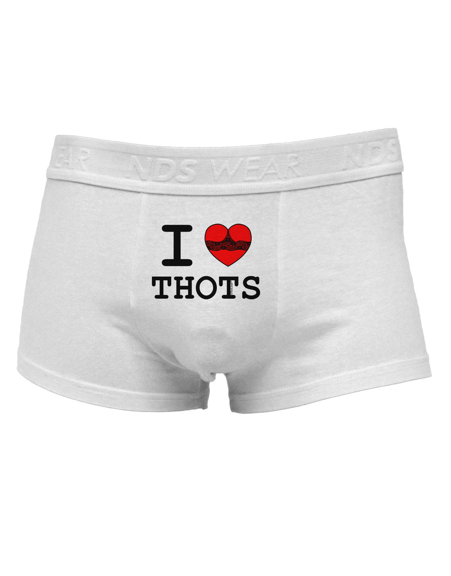 I Love Heart THOTS Mens Cotton Trunk Underwear-Men's Trunk Underwear-NDS Wear-White-Small-Davson Sales