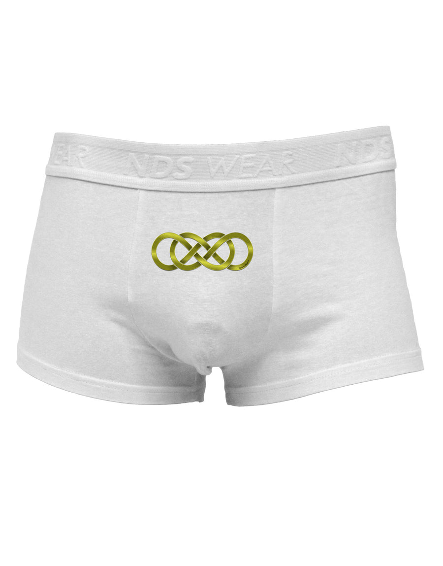 Double Infinity Gold Mens Cotton Trunk Underwear-Men's Trunk Underwear-NDS Wear-White-Small-Davson Sales