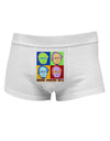 Pop Art Bernie Sanders Mens Cotton Trunk Underwear-Men's Trunk Underwear-NDS Wear-White-Small-Davson Sales