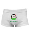 Happy Huladays Christmas Penguin - Red and Green Mens Cotton Trunk Underwear-Men's Trunk Underwear-TooLoud-White-Small-Davson Sales