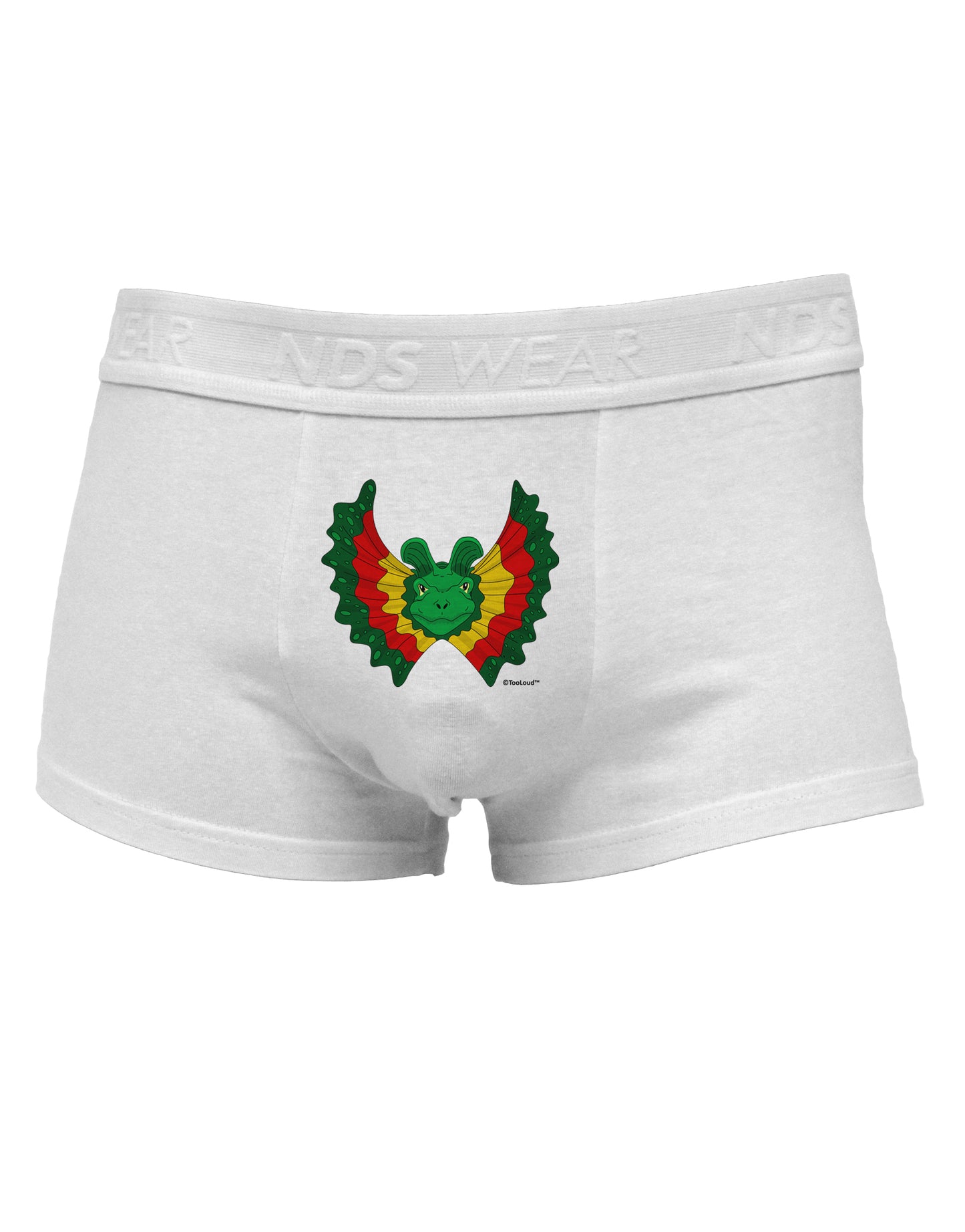 Dilophosaurus Design - ColorMens Cotton Trunk Underwear by TooLoud-Men's Trunk Underwear-NDS Wear-White-Small-Davson Sales