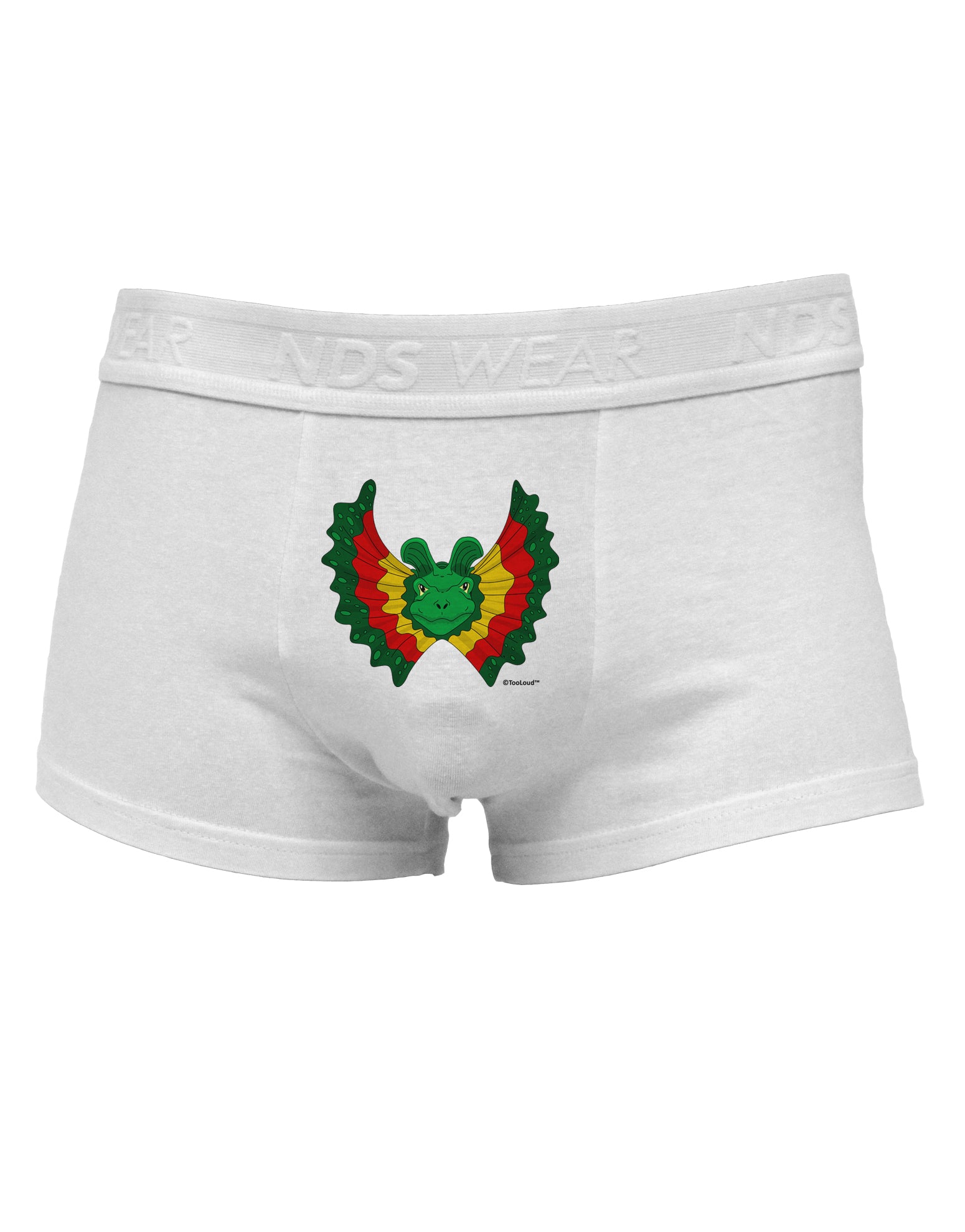 Dilophosaurus Design - ColorMens Cotton Trunk Underwear by TooLoud-Men's Trunk Underwear-NDS Wear-White-Small-Davson Sales