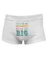 It’s the Little Moments that Make Life Big - Color Mens Cotton Trunk Underwear-Men's Trunk Underwear-NDS Wear-White-Small-Davson Sales