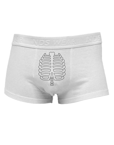 Skeleton Ribcage Halloween Mens Cotton Trunk Underwear-Men's Trunk Underwear-TooLoud-White-Small-Davson Sales