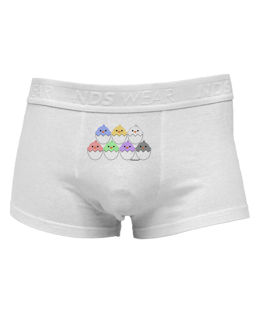 Cute Hatching Chicks Group Mens Cotton Trunk Underwear by TooLoud-Men's Trunk Underwear-NDS Wear-White-Small-Davson Sales