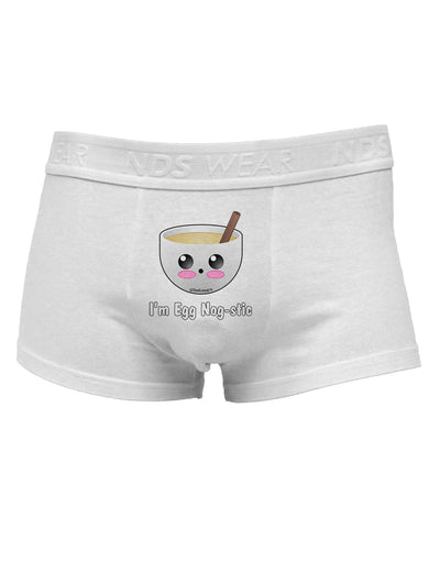 I'm Egg Nog-stic - Cute Egg NogMens Cotton Trunk Underwear by TooLoud-Men's Trunk Underwear-NDS Wear-White-Small-Davson Sales