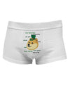 St Patricks Day Leprechaun Doge Mens Cotton Trunk Underwear-Men's Trunk Underwear-NDS Wear-White-Small-Davson Sales