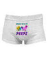 Hangin With My Peeps Mens Cotton Trunk Underwear-Men's Trunk Underwear-NDS Wear-White-Small-Davson Sales