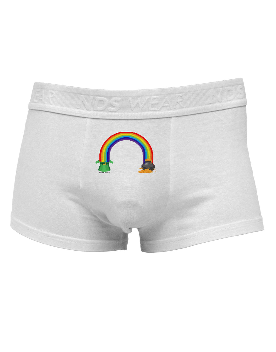 Pixel Pot of Gold Mens Cotton Trunk Underwear-Men's Trunk Underwear-NDS Wear-White-Small-Davson Sales