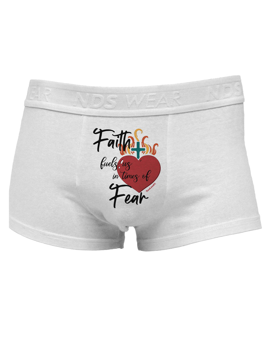 Faith Fuels us in Times of Fear Mens Cotton Trunk Underwear-Men's Trunk Underwear-NDS Wear-White-Small-Davson Sales