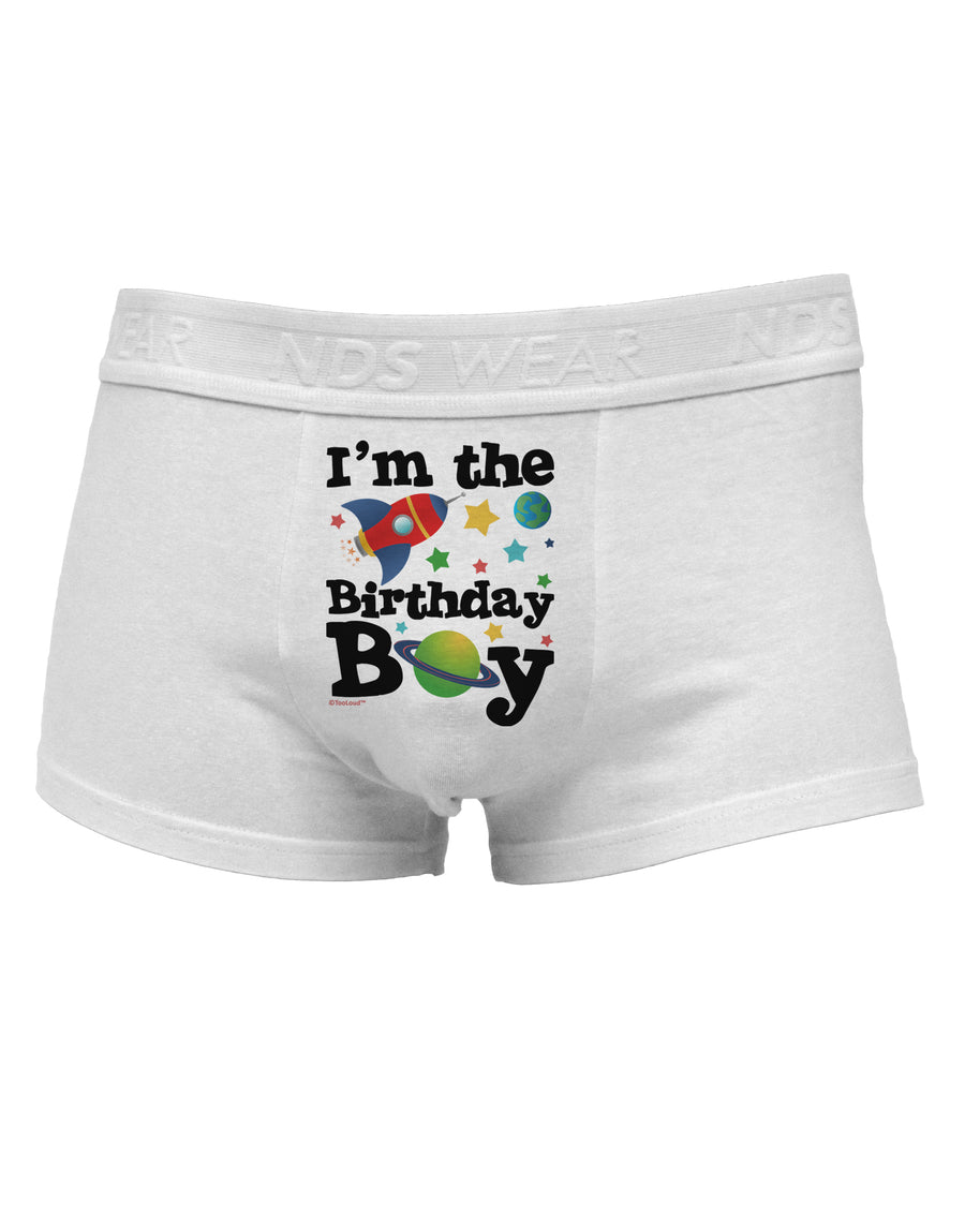 I'm the Birthday Boy - Outer Space Design Mens Cotton Trunk Underwear by TooLoud-Men's Trunk Underwear-NDS Wear-White-Small-Davson Sales