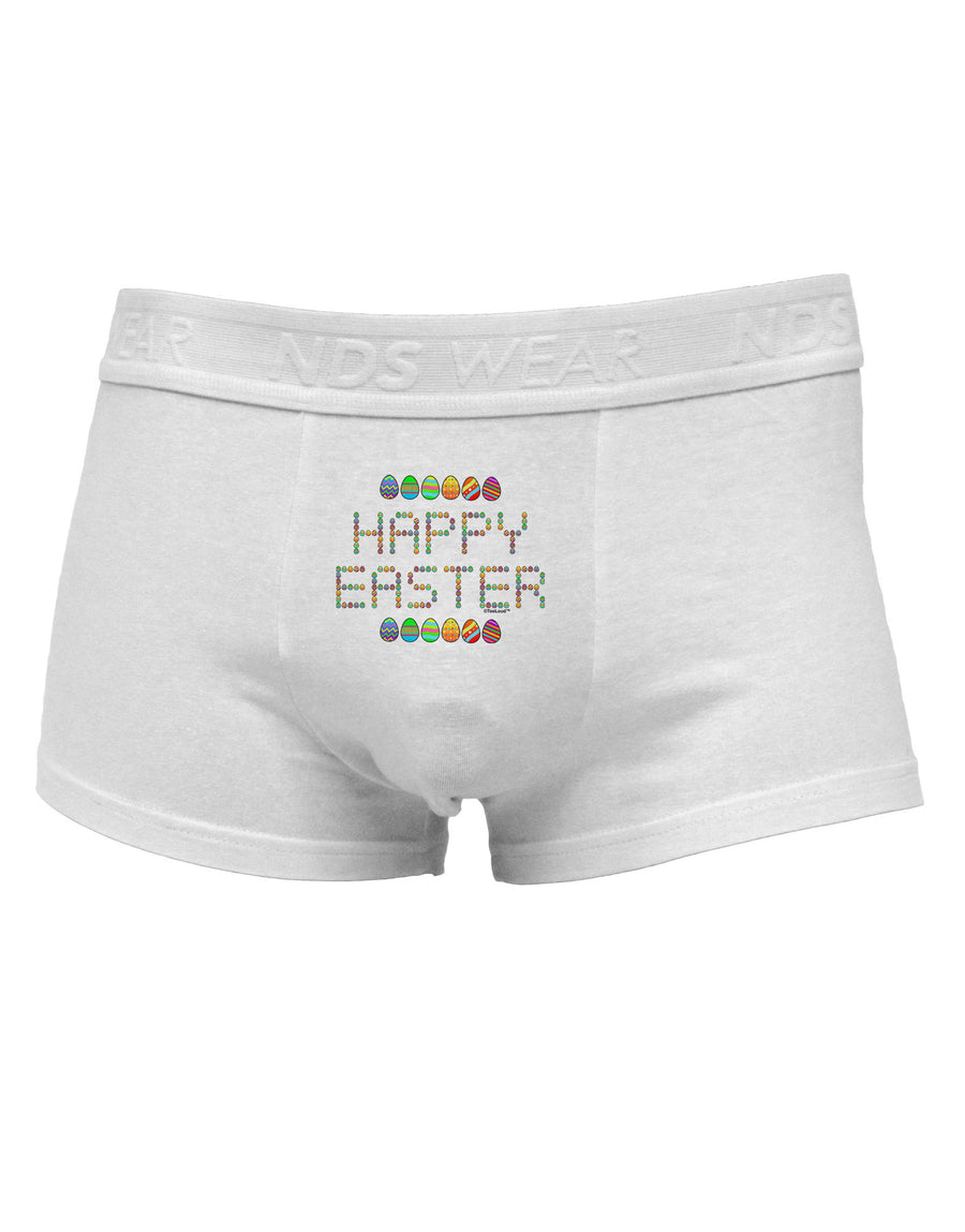 Happy Easter Eggs Mens Cotton Trunk Underwear-Men's Trunk Underwear-NDS Wear-White-Small-Davson Sales