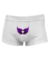 Cute Dark Angel Wings Black and Purple HeartMens Cotton Trunk Underwear-Men's Trunk Underwear-TooLoud-White-Small-Davson Sales