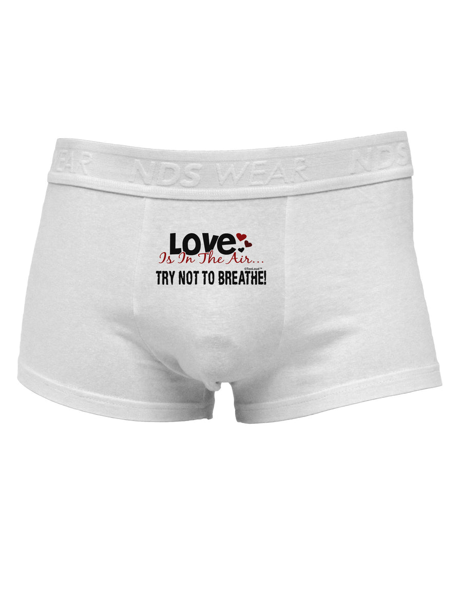 Love - Try Not To Breathe Mens Cotton Trunk Underwear-Men's Trunk Underwear-NDS Wear-White-Small-Davson Sales