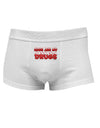 Hugs Are My Drugs Mens Cotton Trunk Underwear-Men's Trunk Underwear-NDS Wear-White-Small-Davson Sales