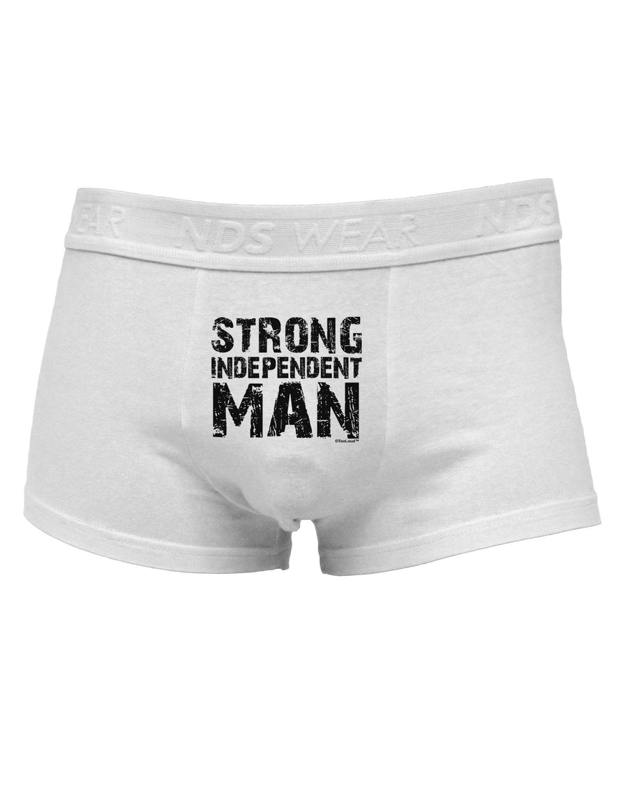 Strong Independent Man Mens Cotton Trunk Underwear-Men's Trunk Underwear-NDS Wear-White-Small-Davson Sales