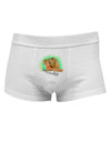 Squirrel Monkey Watercolor Text Mens Cotton Trunk Underwear-Men's Trunk Underwear-NDS Wear-White-Small-Davson Sales