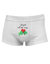 Jingle All the Way - holly Mens Cotton Trunk Underwear-Men's Trunk Underwear-TooLoud-White-Small-Davson Sales