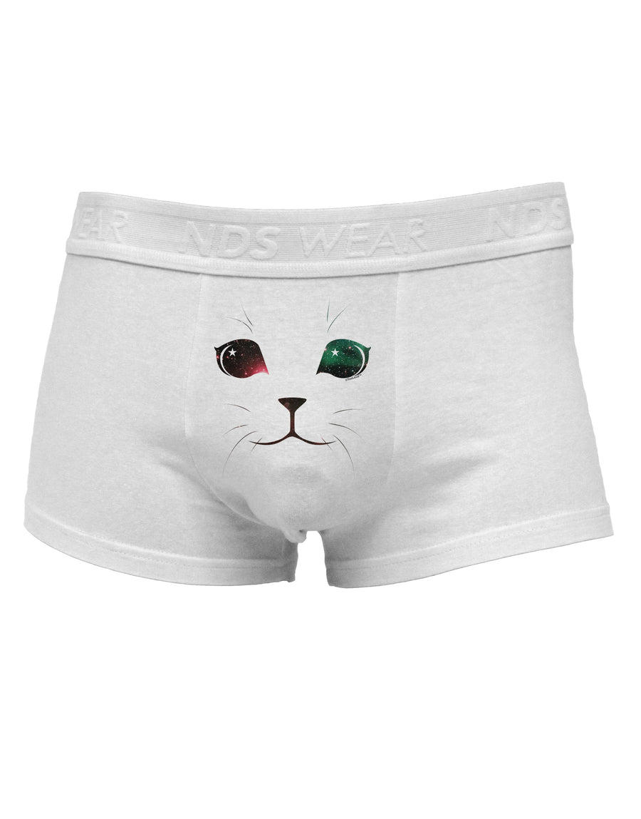 Adorable Space Cat Mens Cotton Trunk Underwear by NDS Wear-Men's Trunk Underwear-NDS Wear-White-Small-Davson Sales