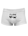 I Like Rooster & Cat Silhouette Mens Cotton Trunk Underwear by TooLoud-Men's Trunk Underwear-NDS Wear-White-Small-Davson Sales