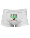 Spike My Eggnog Mens Cotton Trunk Underwear-Men's Trunk Underwear-NDS Wear-White-Small-Davson Sales