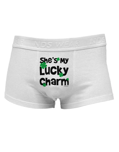 She's My Lucky Charm - Matching Couples Design Mens Cotton Trunk Underwear by TooLoud-Men's Trunk Underwear-TooLoud-White-Small-Davson Sales