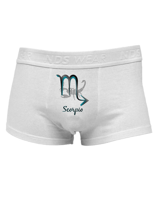 Scorpio Symbol Mens Cotton Trunk Underwear-Men's Trunk Underwear-NDS Wear-White-Small-Davson Sales