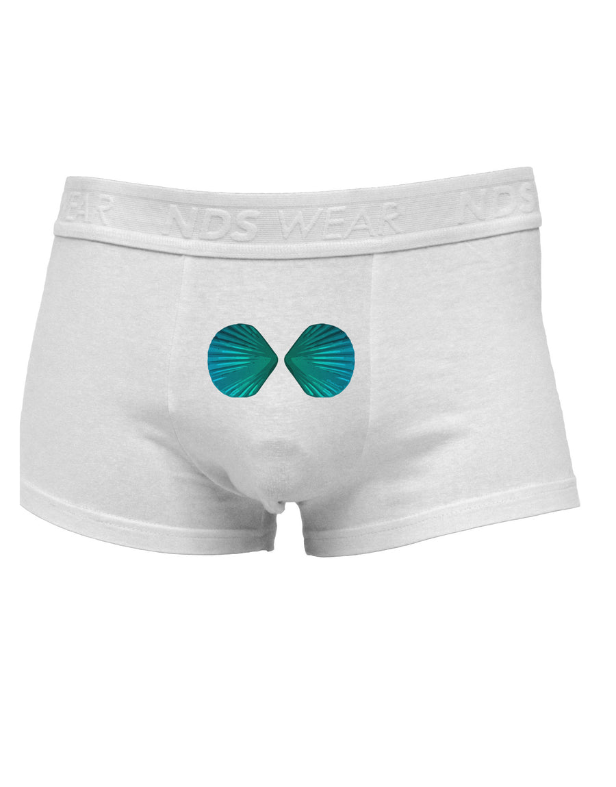 Mermaid Shell Bra Blue Mens Cotton Trunk Underwear by TooLoud-Men's Trunk Underwear-NDS Wear-White-Small-Davson Sales