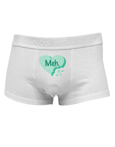 Meh Candy Heart Green - Valentines DayMens Cotton Trunk Underwear by TooLoud-Men's Trunk Underwear-NDS Wear-White-Small-Davson Sales